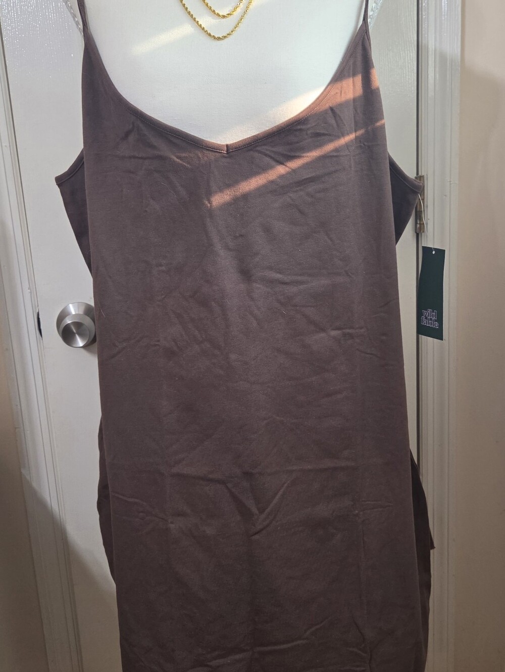 wild fable Brown V-Neck Slip Camisole